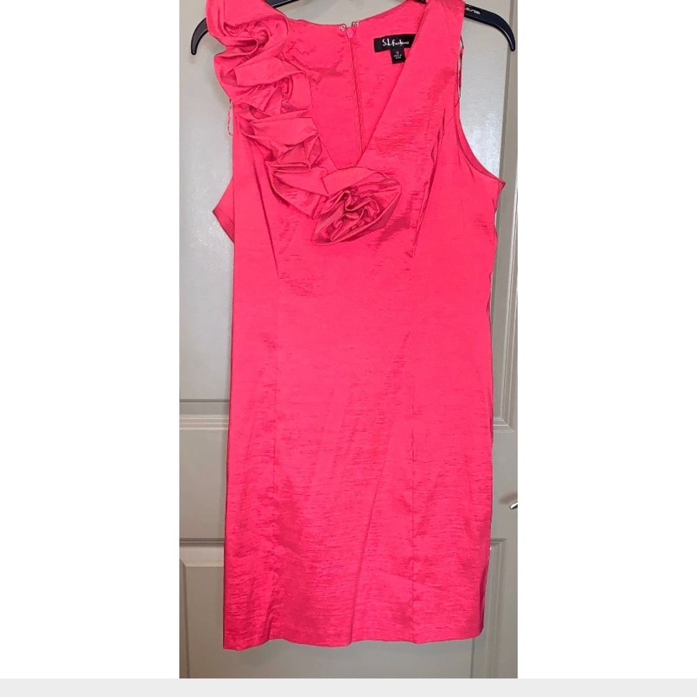 Vintage hot pink cocktail dress